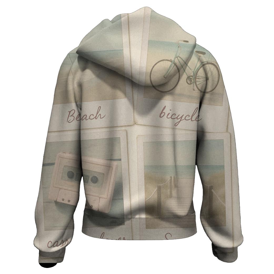 Polaroid Summer Collage designer hoodies