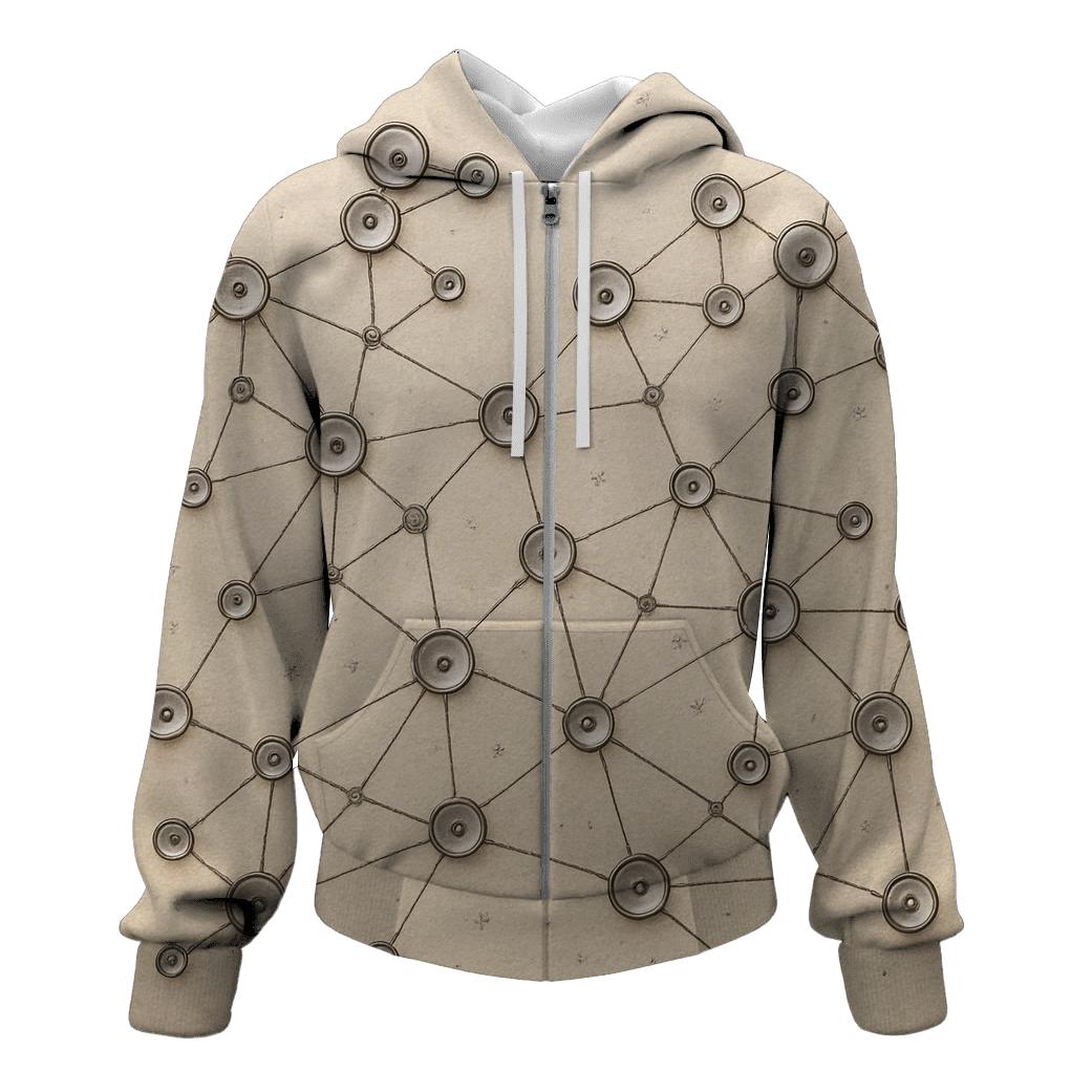 Sequin Constellation Map graphic hoodies