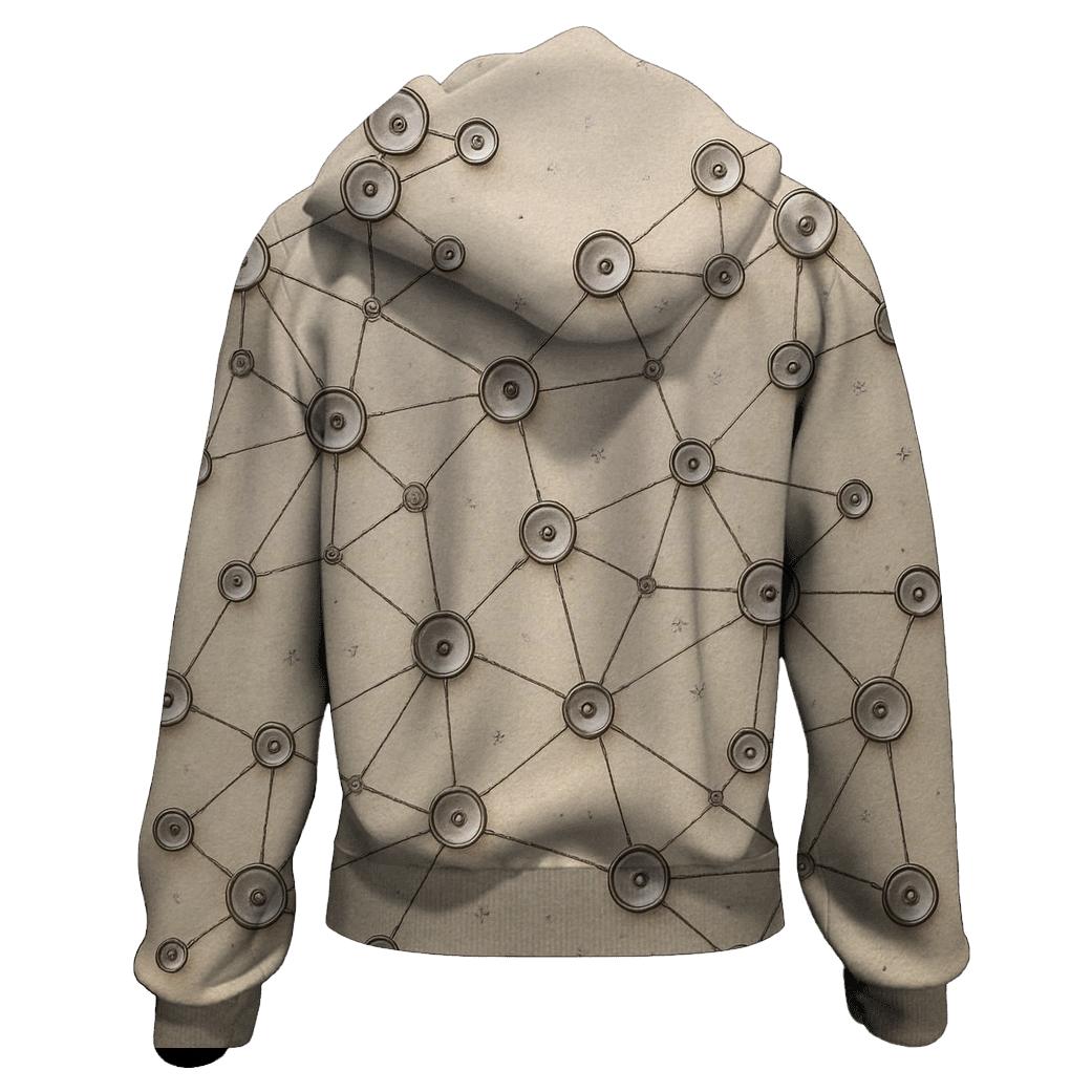 Sequin Constellation Map graphic hoodies