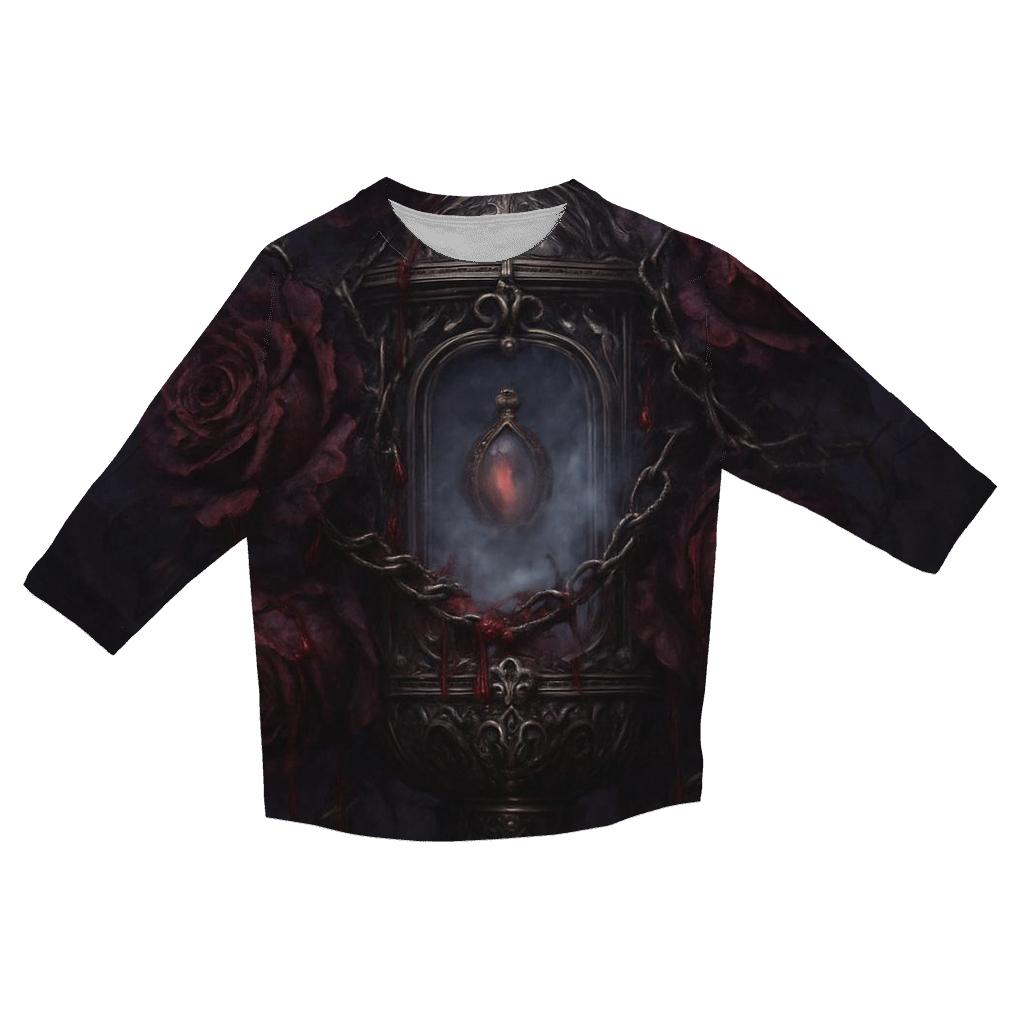 Bloodrose Reliquary casual three quarter sleeve shirts