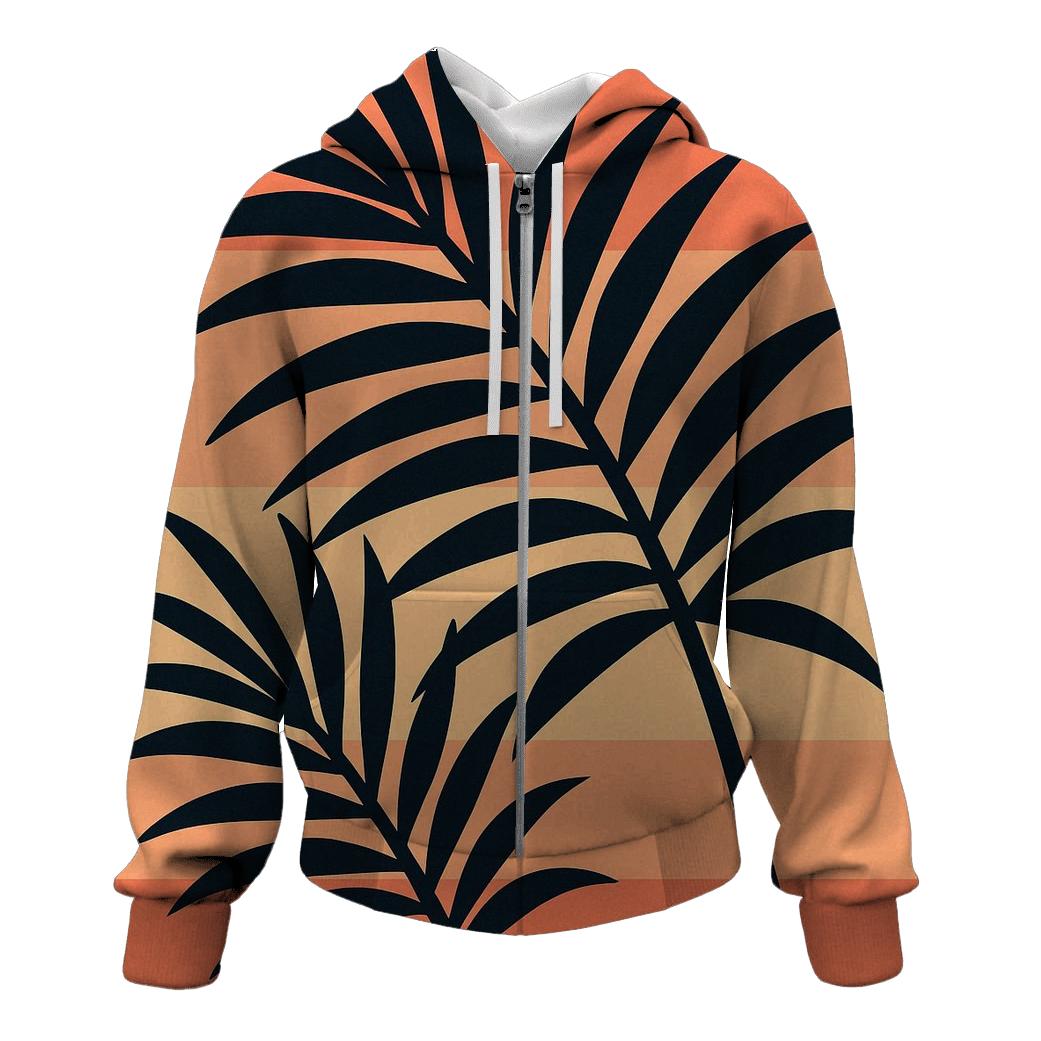 Palm Sunset Stripes premium hoodies