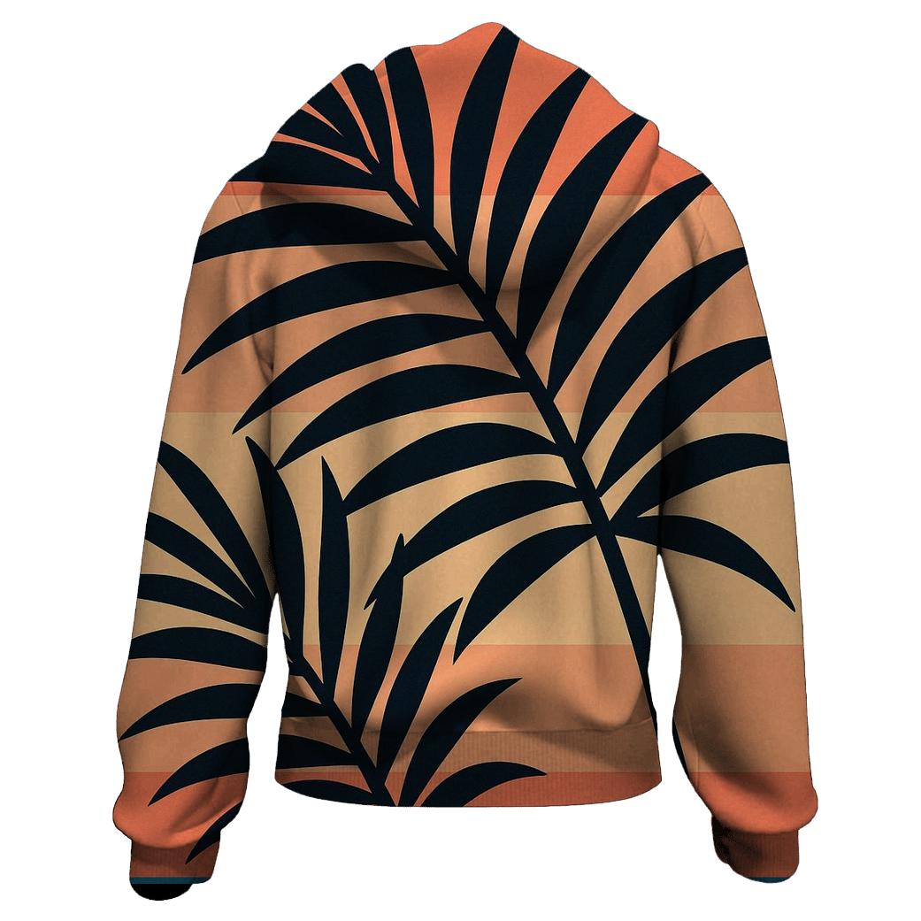 Palm Sunset Stripes premium hoodies