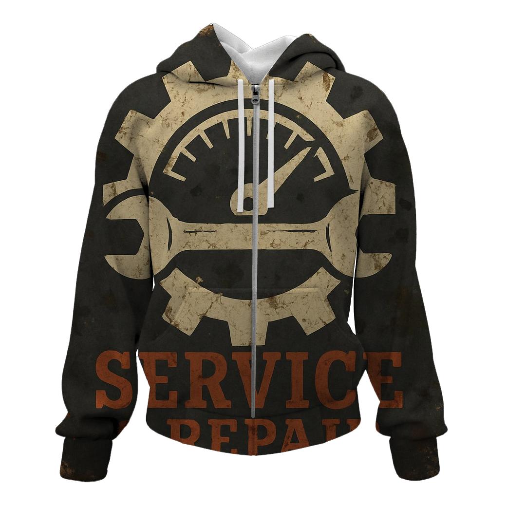 Antique Automotive Garage Sign hoodies fashion