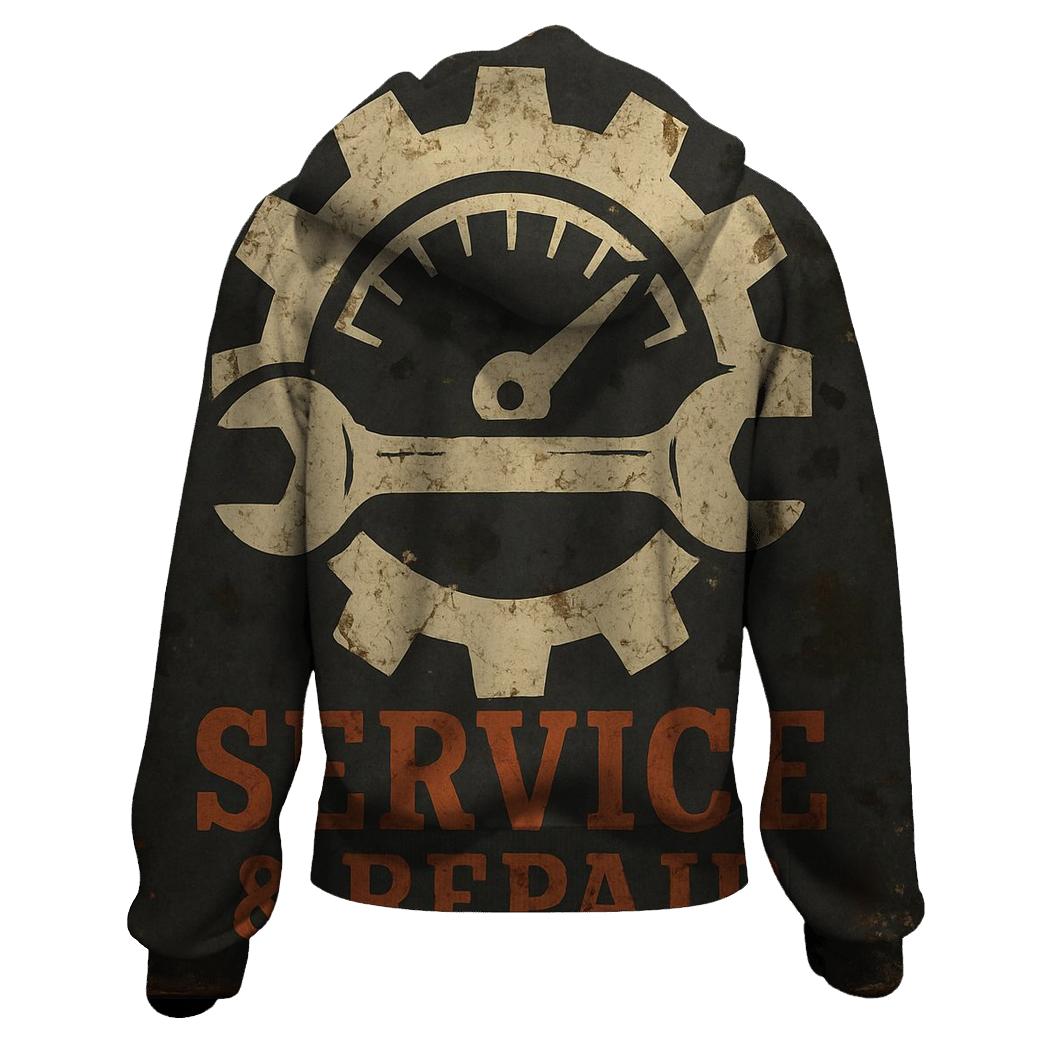 Antique Automotive Garage Sign hoodies fashion