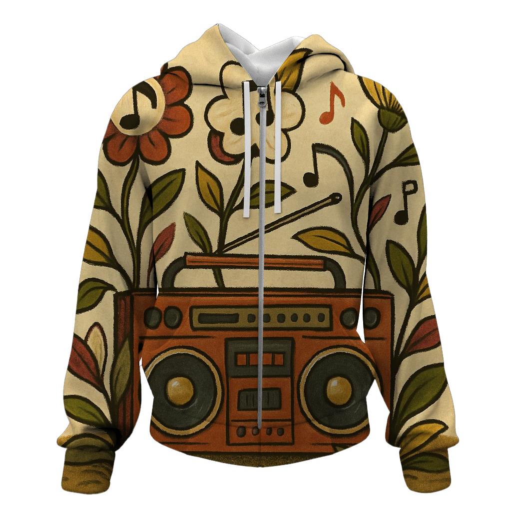 Boombox Botanical custom hoodies