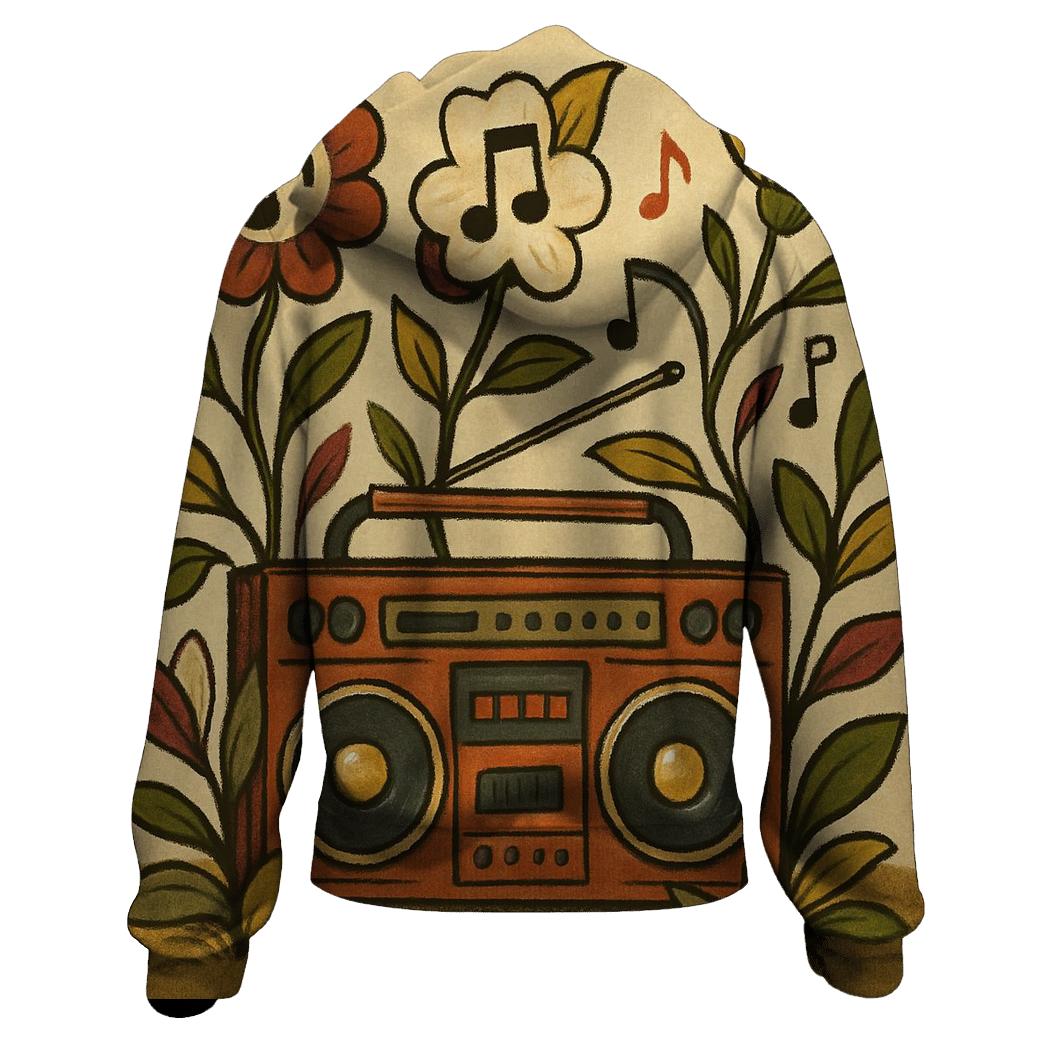 Boombox Botanical custom hoodies