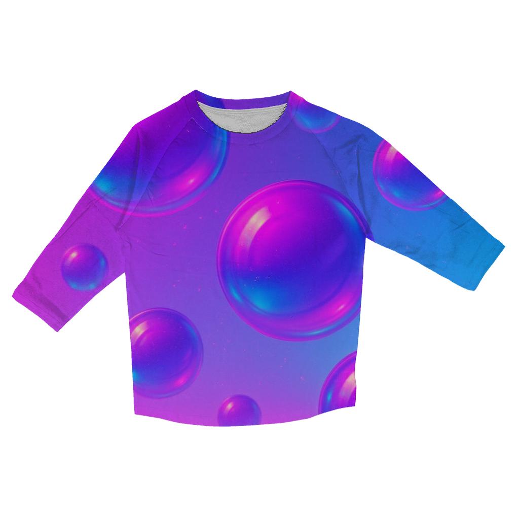 Vapor Neon Spheres casual three quarter sleeve shirts