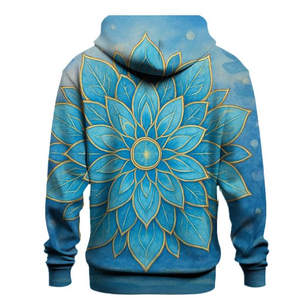Luminous Mandala Garden zip-up hoodies