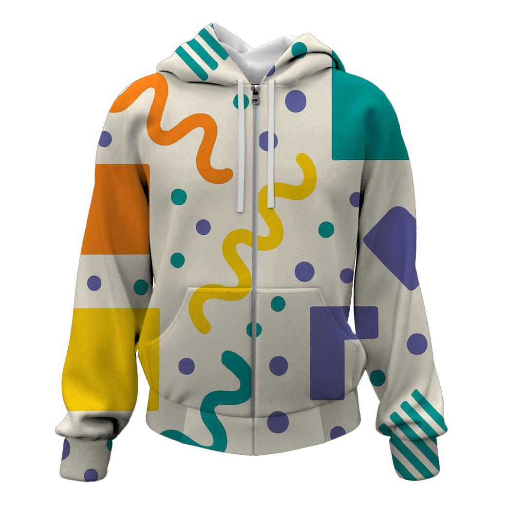 Retro Memphis Shuffle premium hoodies