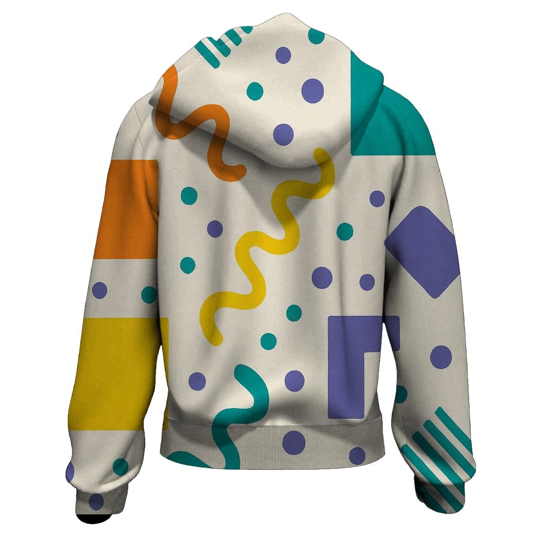 Retro Memphis Shuffle premium hoodies