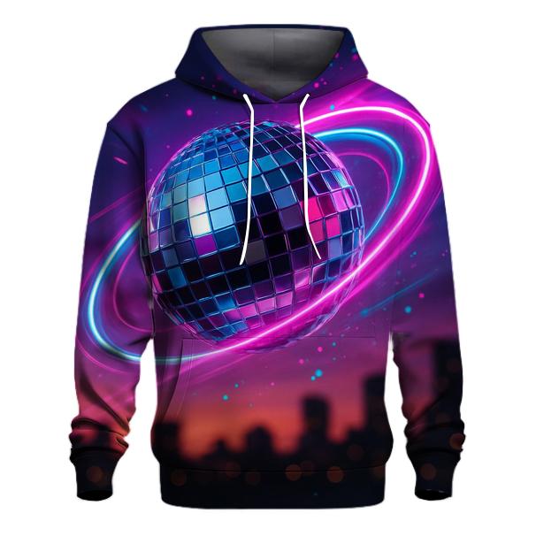 Neon Disco Halo designer hoodies