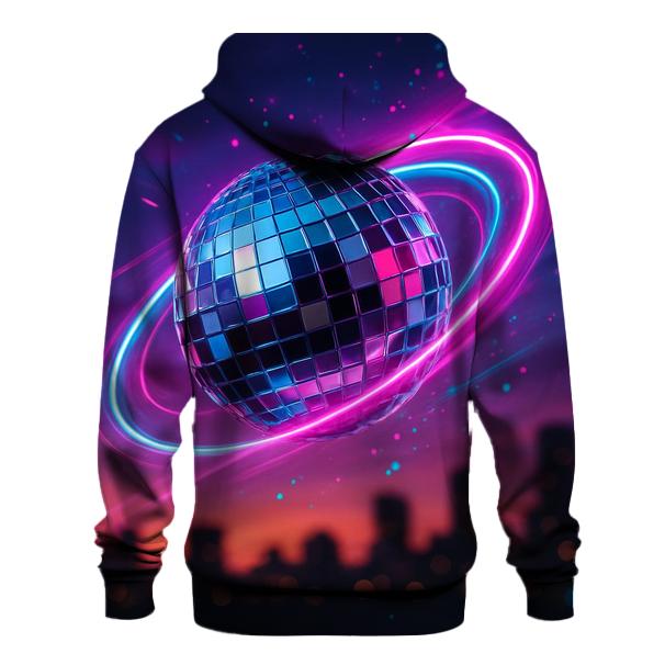 Neon Disco Halo designer hoodies