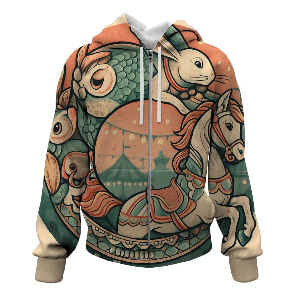 Childhood Memory Ouroboros Carousel designer hoodies