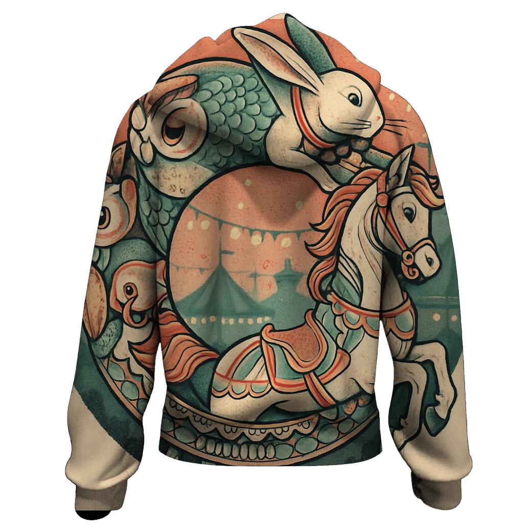 Childhood Memory Ouroboros Carousel designer hoodies