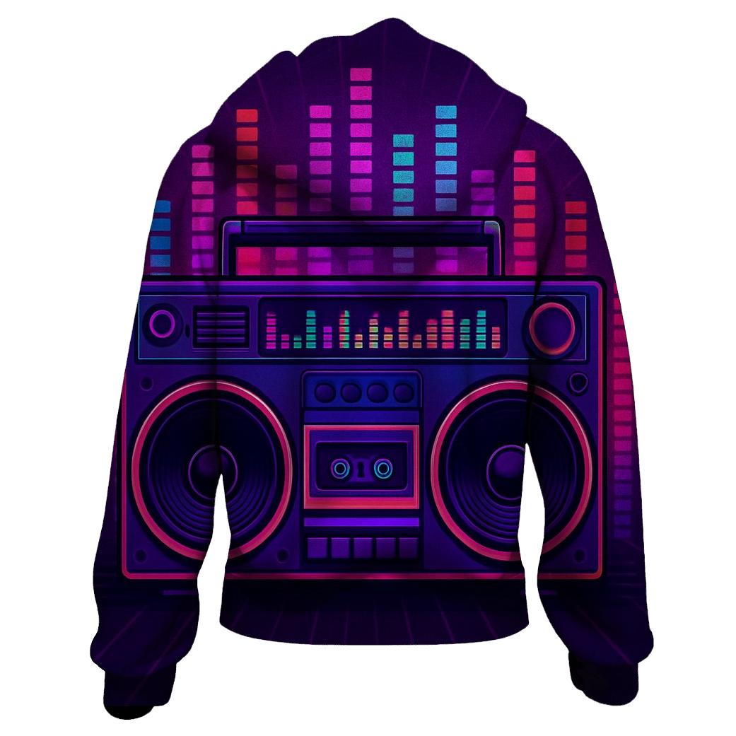 Boom Box Rhythm graphic hoodies