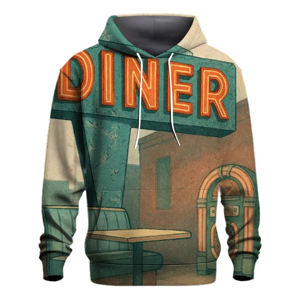 Sunset Boulevard Diner Sign pullover hoodies