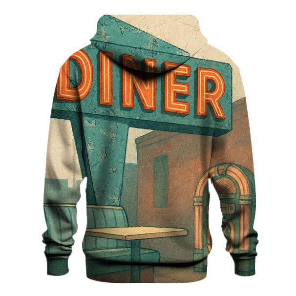 Sunset Boulevard Diner Sign pullover hoodies