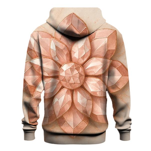 Rose Gold Facet Garden custom hoodies
