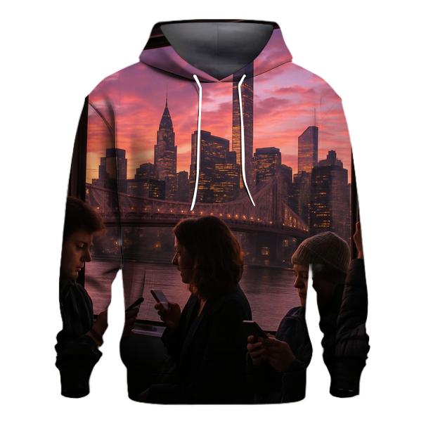 Sunset From Roosevelt Island Tram printed hoodies