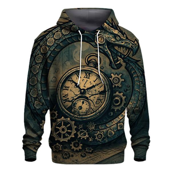 Clockwork Ouroboros Sentinel graphic hoodies