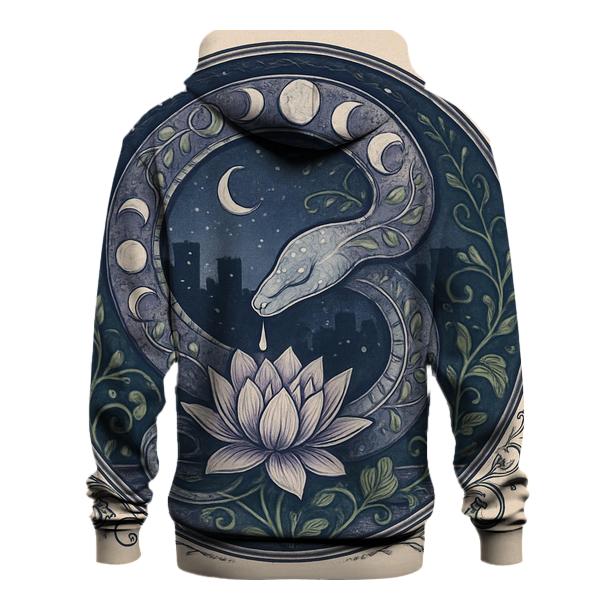 Lunar Garden Ouroboros pullover hoodies