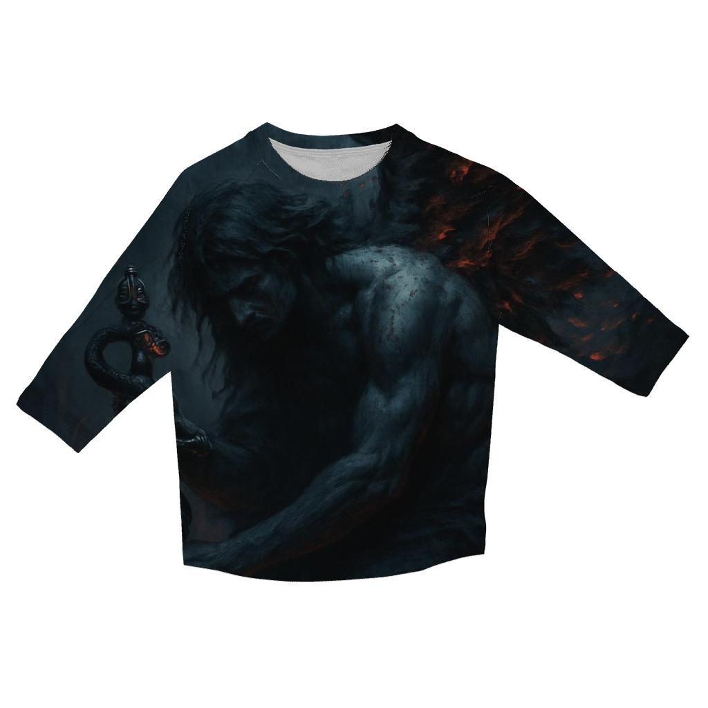 Serpent Dagger Of The Fallen Angel custom 3/4 sleeve shirts