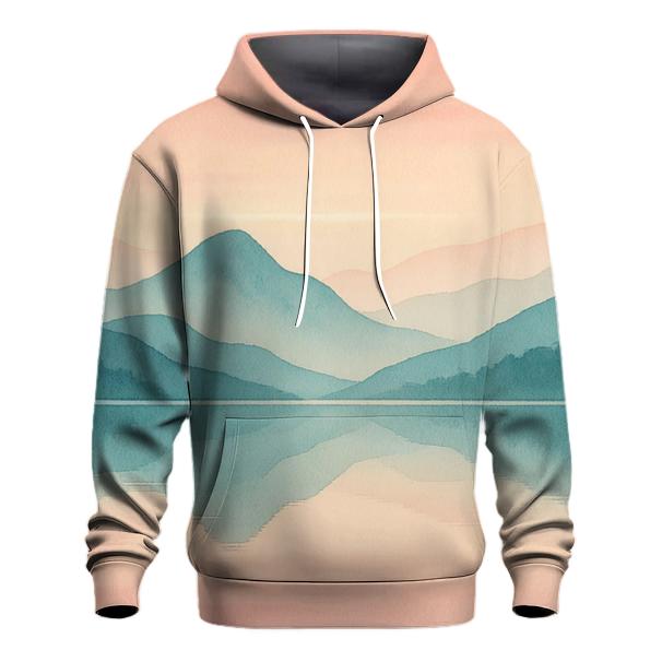 Dawn Reflection Mountains pullover hoodies