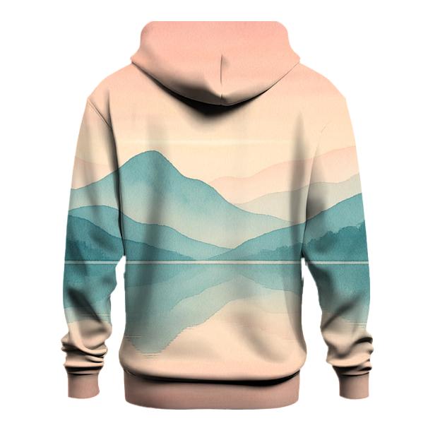 Dawn Reflection Mountains pullover hoodies
