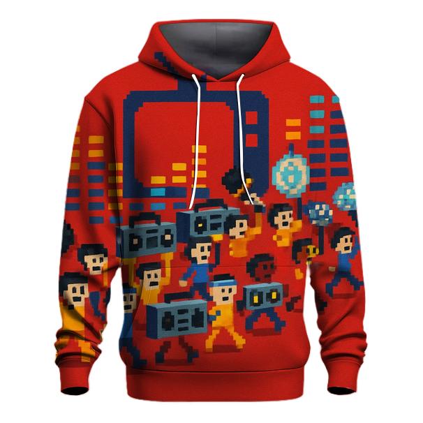 Pixel Pop Parade hoodie styles