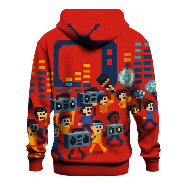 Pixel Pop Parade hoodie styles