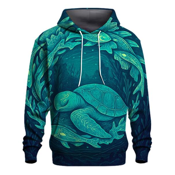 Bioluminescent Reef Ouroboros hoodie styles