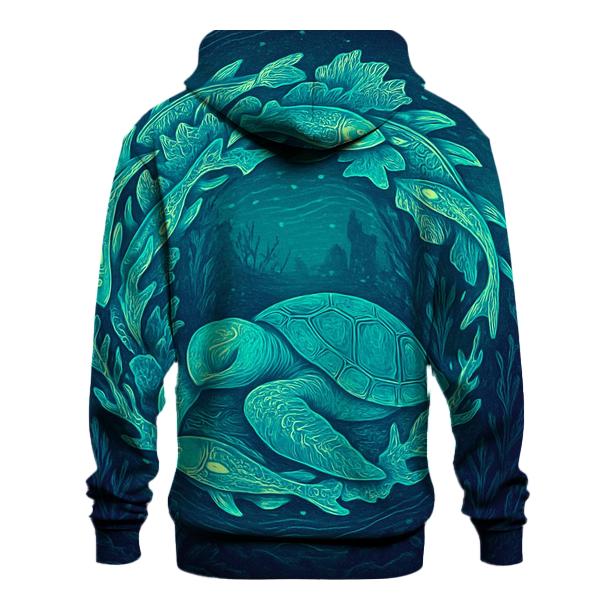 Bioluminescent Reef Ouroboros hoodie styles