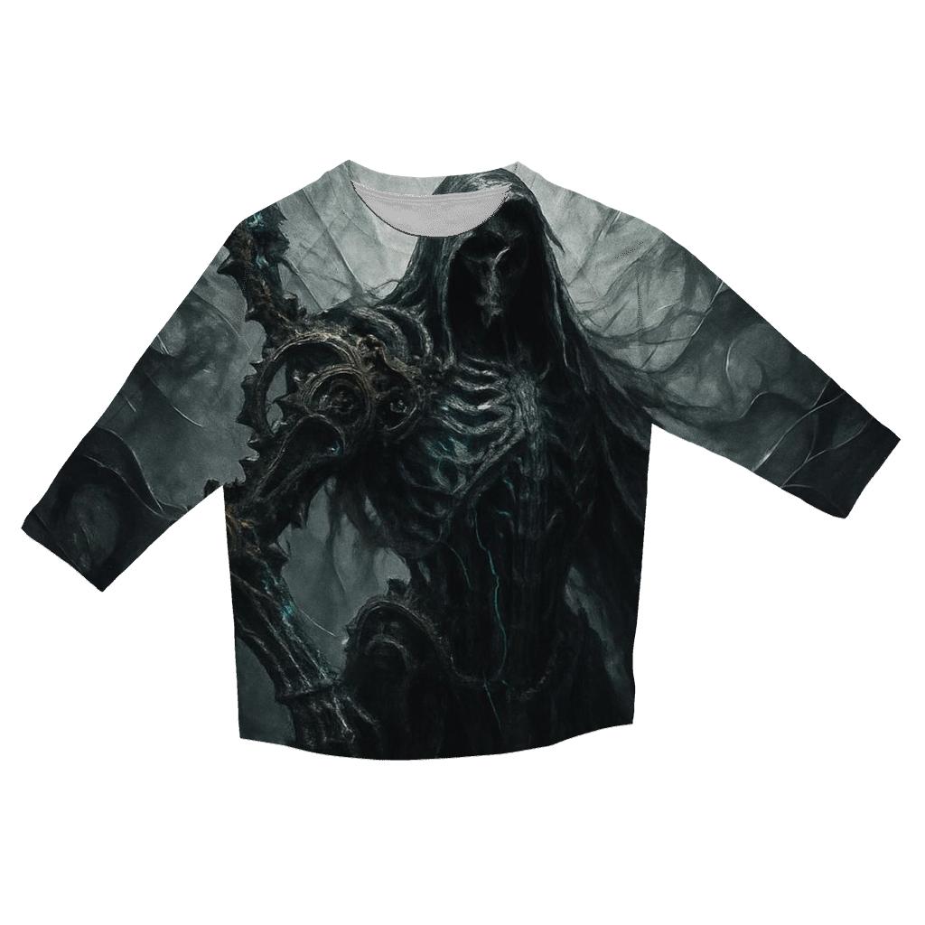 Baroque Requiem For The Mechanized Reaper designer 3/4 sleeve blouses