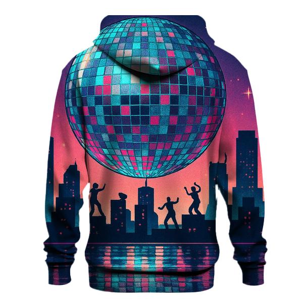 Disco Dot Skyline printed hoodies
