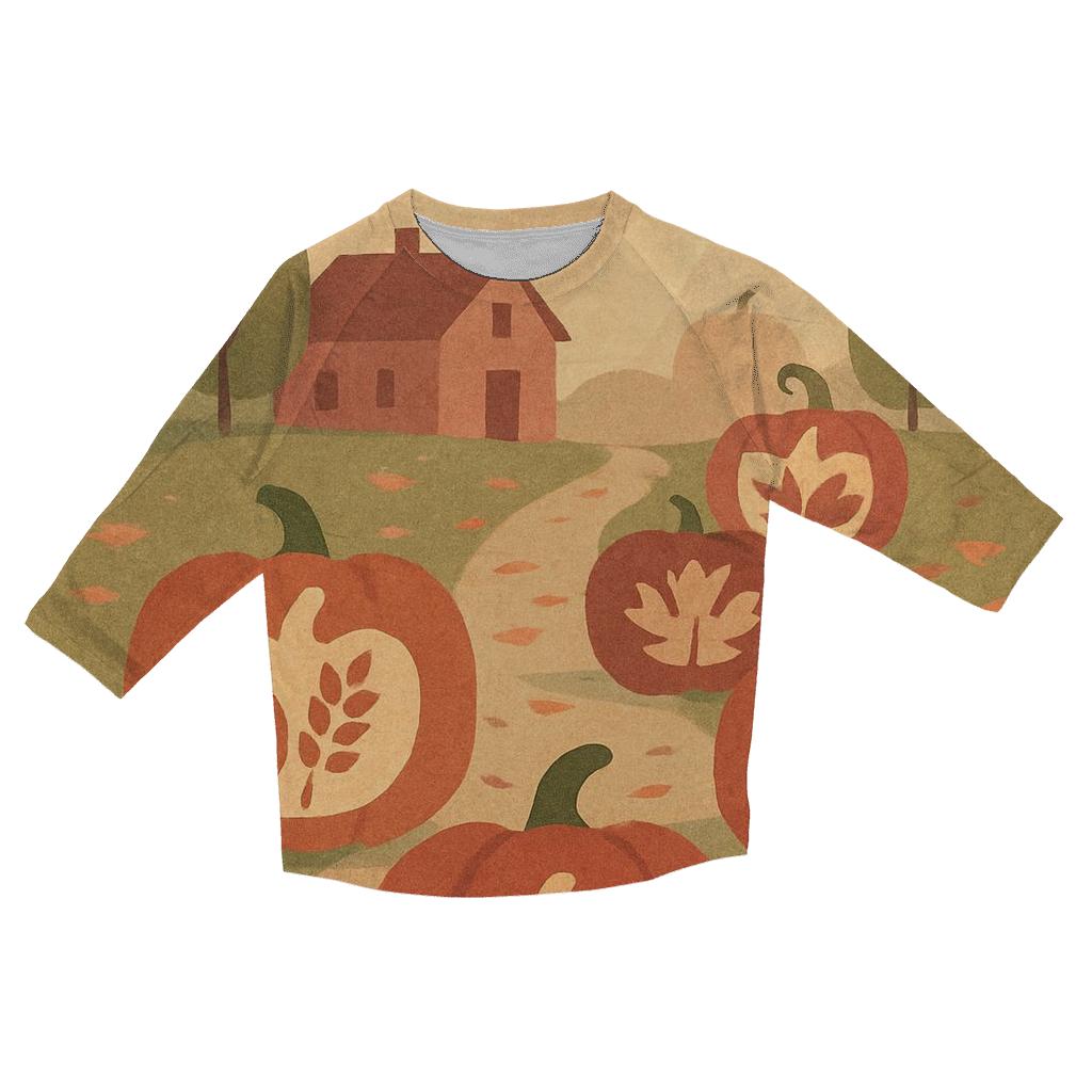 Pumpkin Lantern Parade custom 3/4 sleeve shirts