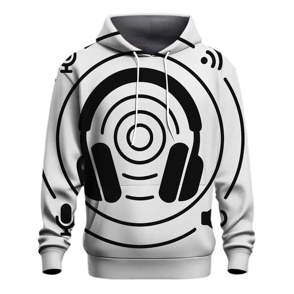 Headphone Orbit Diagram graphic hoodies