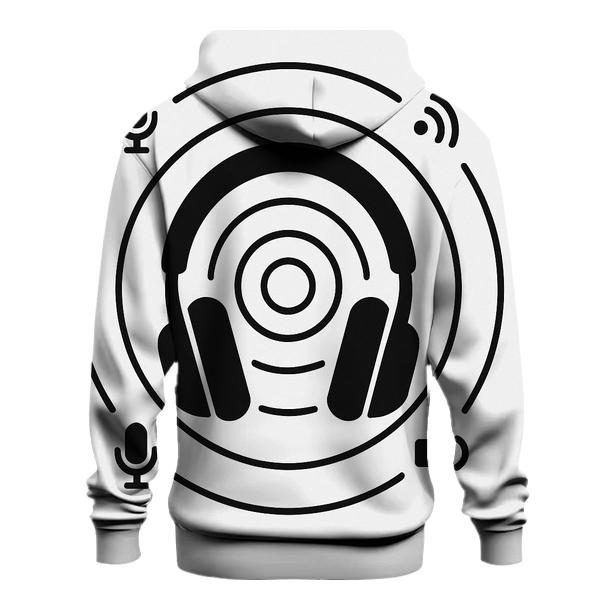Headphone Orbit Diagram graphic hoodies