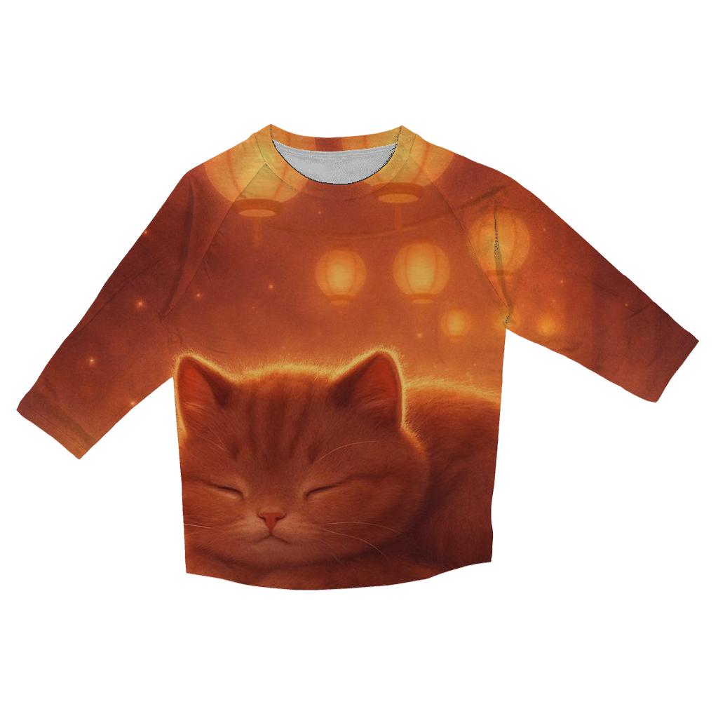 Cozy Lantern Alley Cat trendy 3/4 sleeve tops