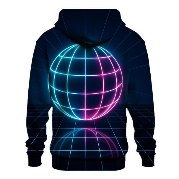 Laser Grid Sphere premium hoodies