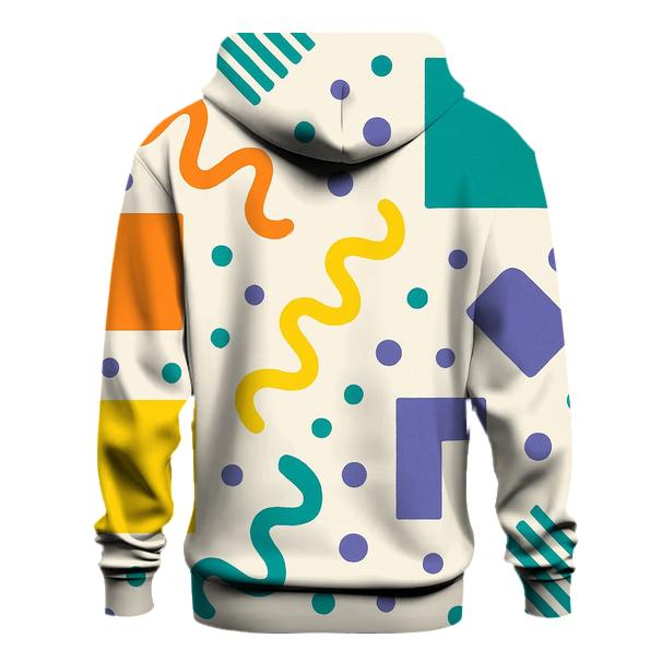 Retro Memphis Shuffle zip-up hoodies