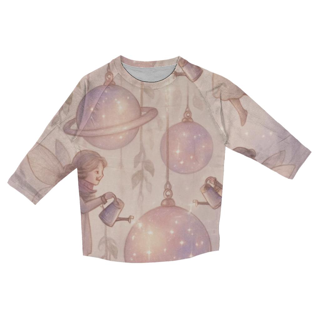 Ornament Garden Fairies custom 3/4 sleeve shirts
