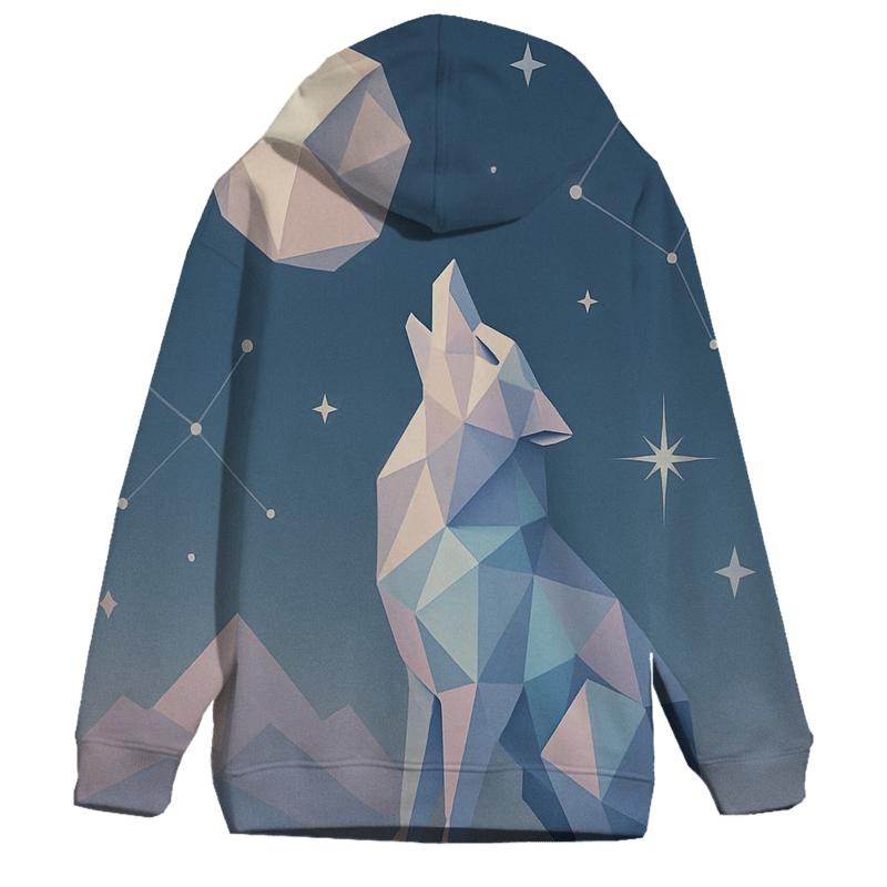 Lunar Origami zip-up hoodies