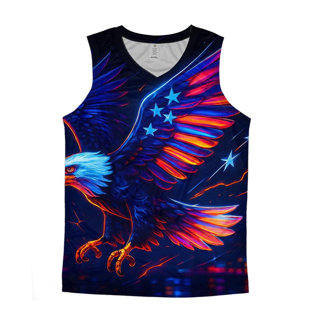 Eagle Neon Surge personalized athletic tanks