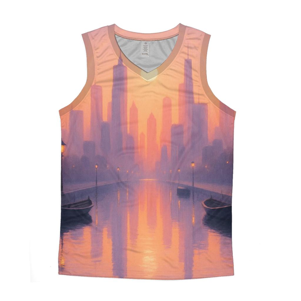 Peach Skyline Drift custom tank tops