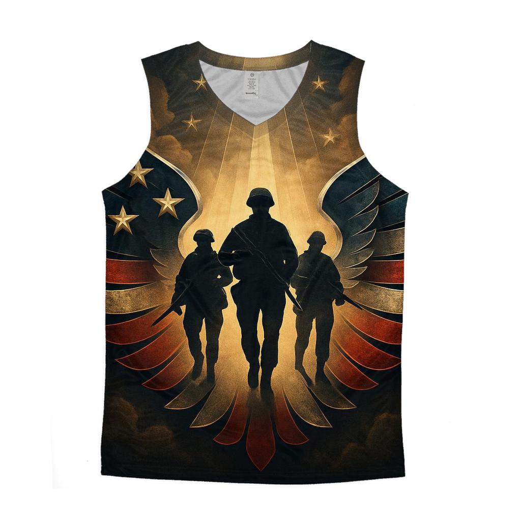 Valor Wings Banner stylish racerback tanks