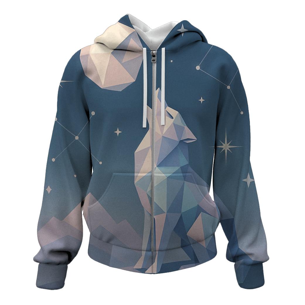 Lunar Origami graphic hoodies