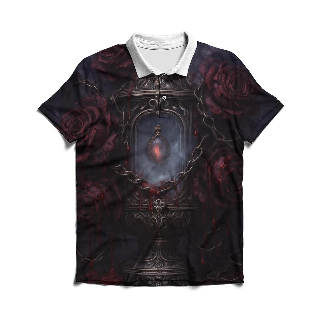 Bloodrose Reliquary stylish collar polo tees