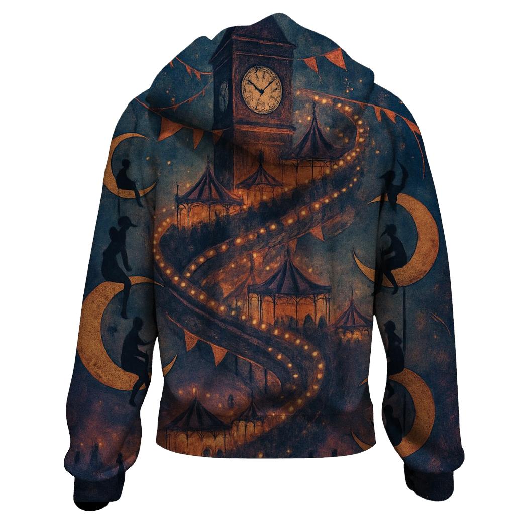 Clocktower Foxglow Carnival embroidered hoodies