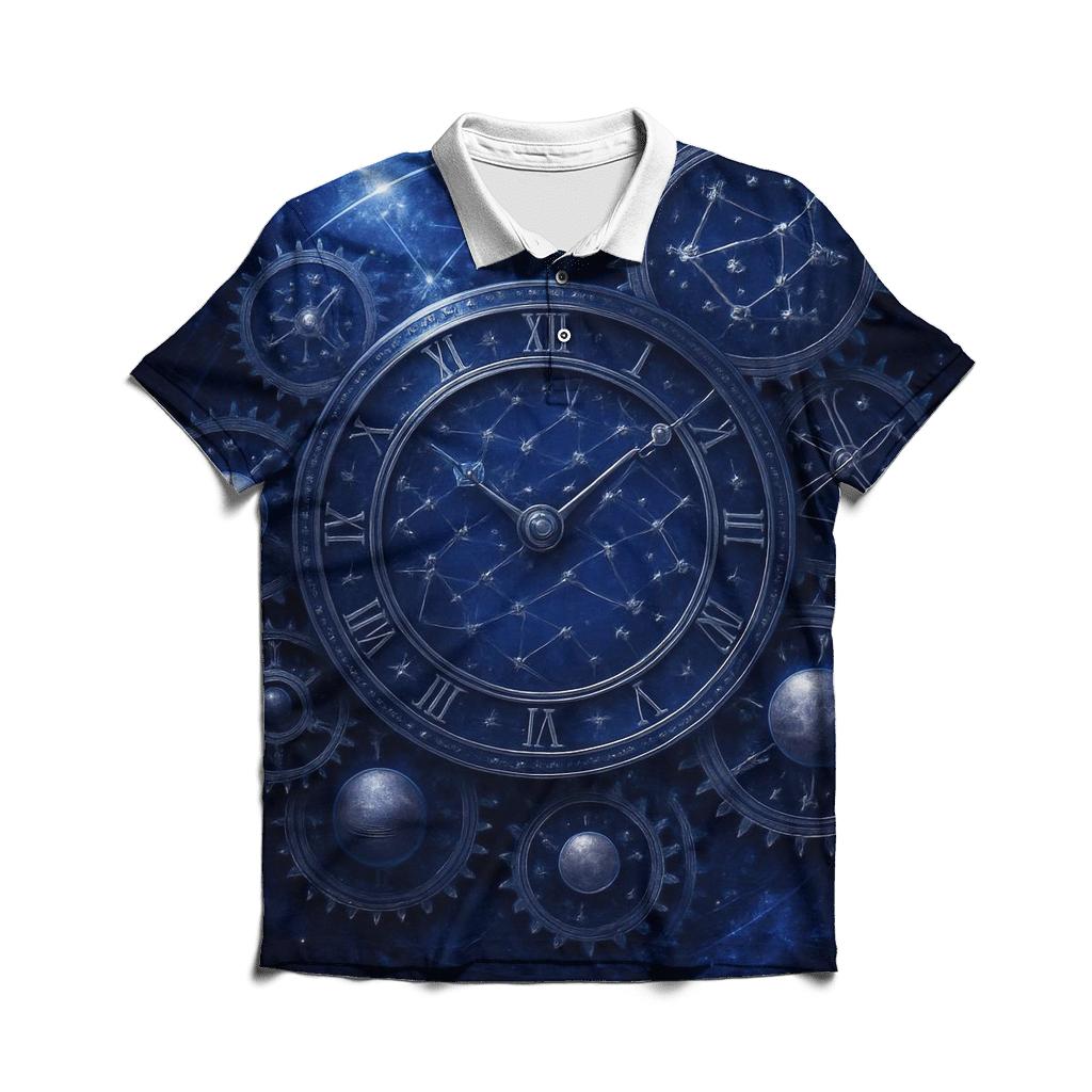 Clockwork Constellation premium cotton polo shirts
