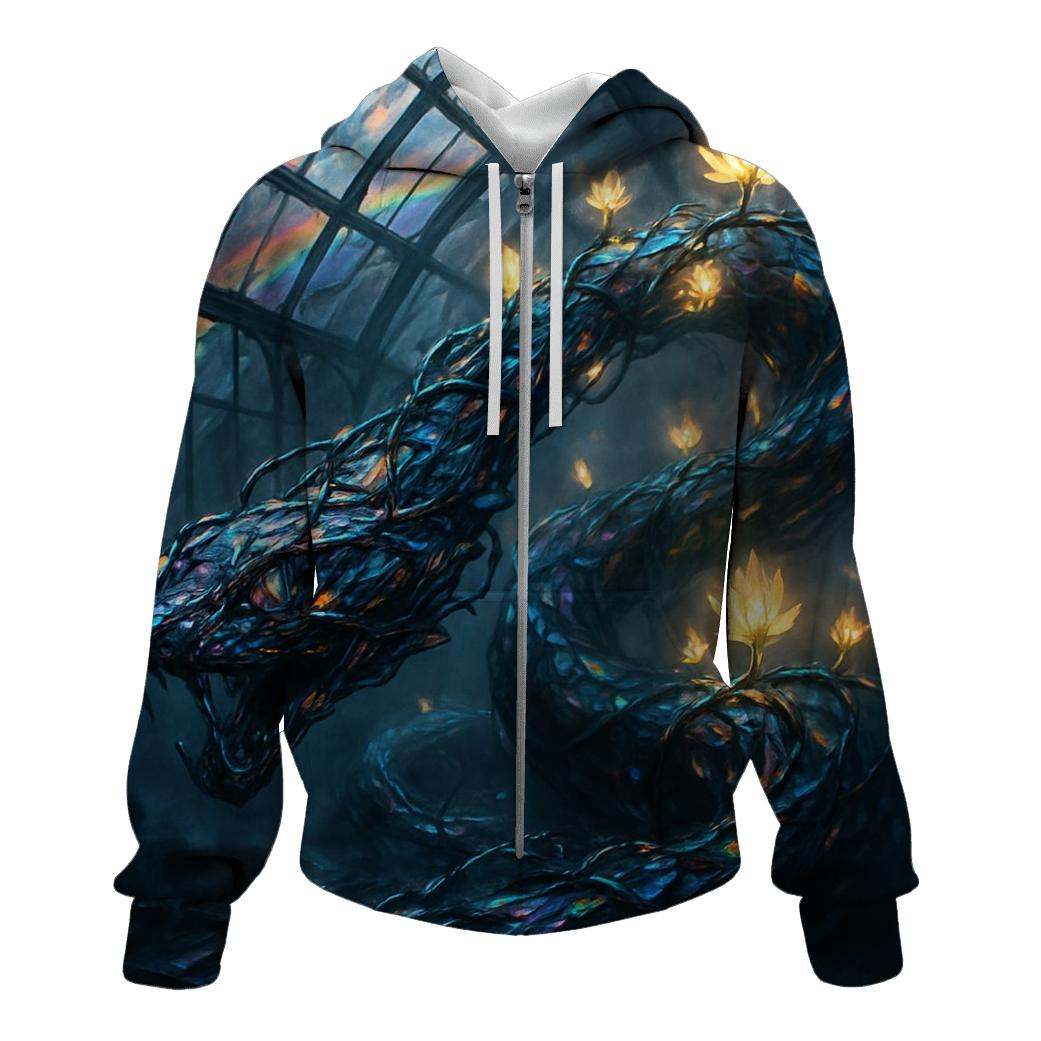 Mirrorvine Serpent zip-up hoodies